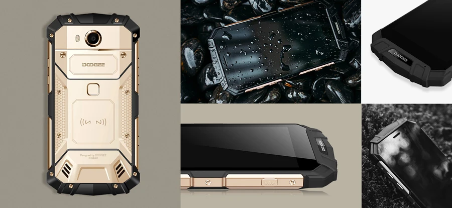 DOOGEE S60 Lite Android 7,0 4G мобильный телефон 5," Восьмиядерный 4 Гб+ 32 ГБ 5580 мАч двойной 13+ 8 Мп IP68 Водонепроницаемый отпечаток пальца NFC OTA