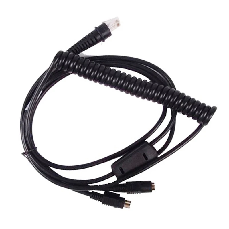 Новинка 5 шт./лот 3M PS2 пружинный кабель для клавиатуры Honeywell 3800G 4600G 4820G кабель для сканера штрих-кодов