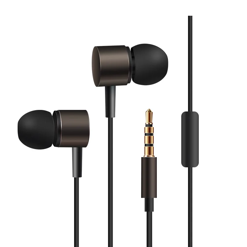 HAOBA Wired earphone metal high-end simple mobile computer MP3 universal In-Ear earpiece | Электроника