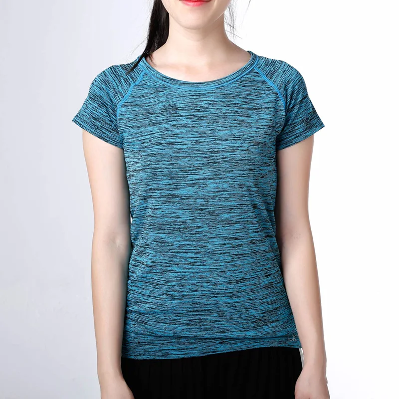 JIUXIUSHIRT Женская майка для йоги быстро сохнет длинный рукав черный бега тренировок