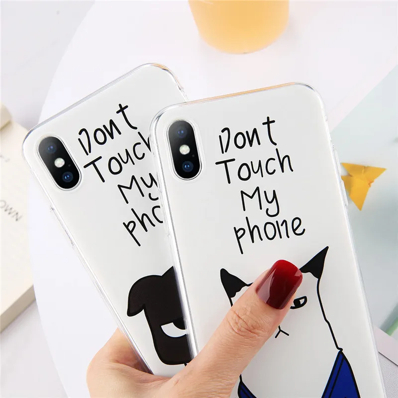 Lovebay чехол для телефона iPhone 6 6s 7 8 Plus X XR XS Max Модный милый мультяшный аниме собака