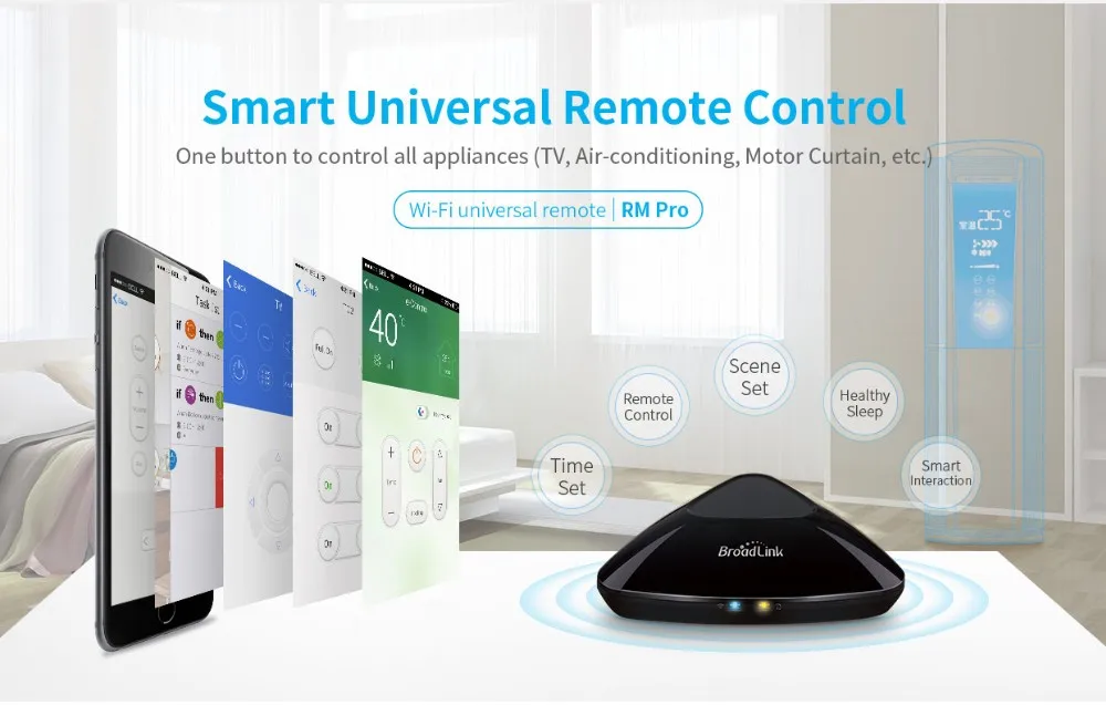 Новая версия Broadlink RM Pro RM Mini3 умный дом универсальный интеллектуальный пульт дистанционного управления для Ios Android для штор