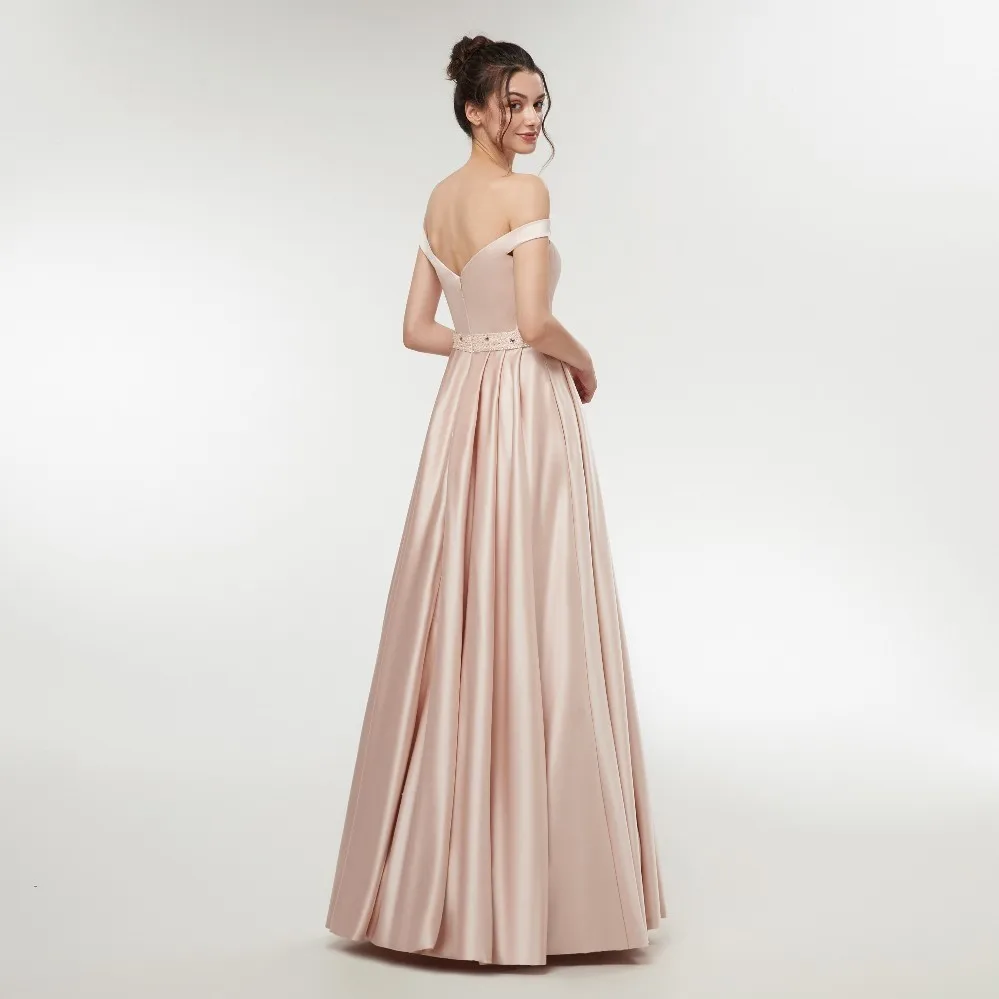 Vivian's Bridal Sweetheart Red Champagne Women Evening Dress Back V Neck Zipper Floor-length Sashes Simple Formal Party Dresses | Свадьбы