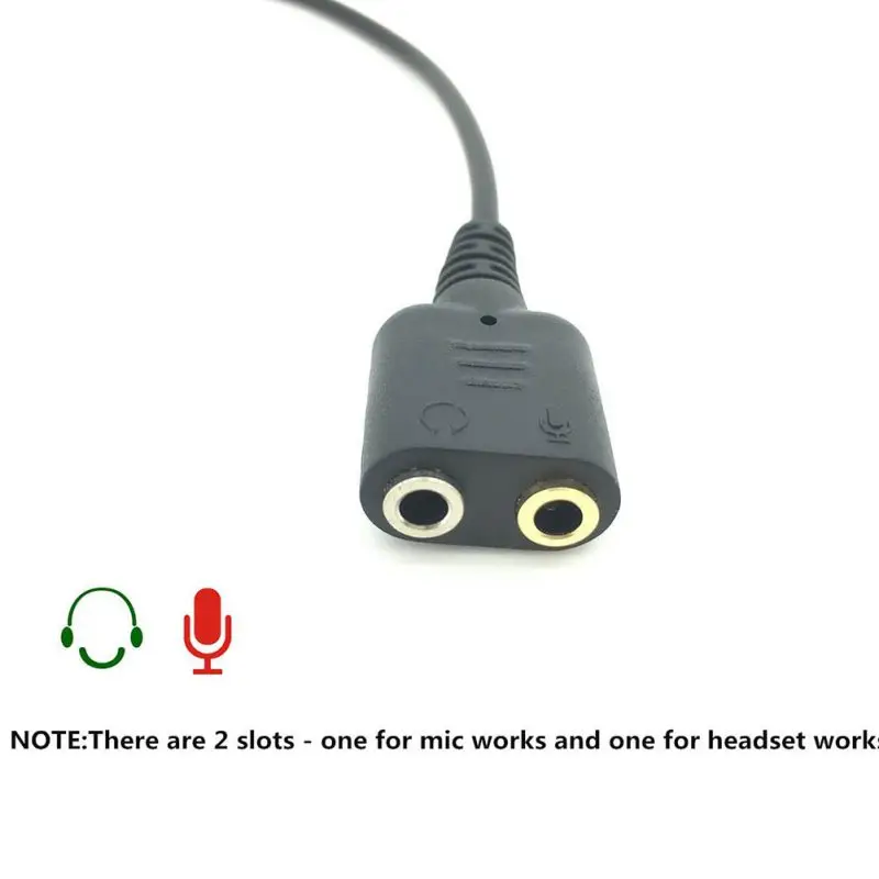 

1PC 25cm Dual 3.5mm Audio Jack Female to Male RJ9 Plug Adapter Convertor Cable PC Computer Headset Telephone Using