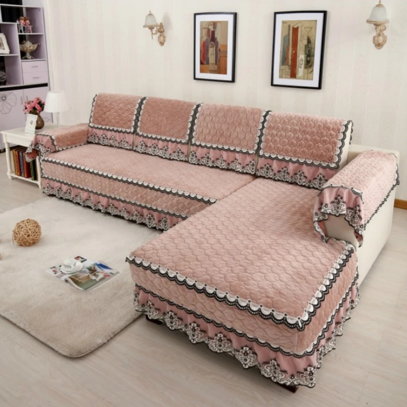 Чехол для дивана разных размеров однотонная подушка 4 цветов гостиной простой