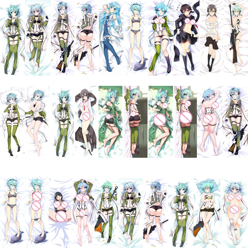 2017 September обновление аниме Sword Art Online SAO sexy girl Asada Shino Подушка Dakimakura чехол для