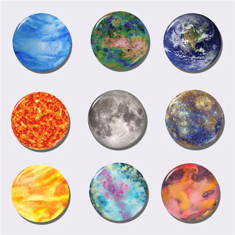 Lychee Planet серии магнит на холодильник круглой формы магниты на холодильник дорожные сувениры украшения для кухни