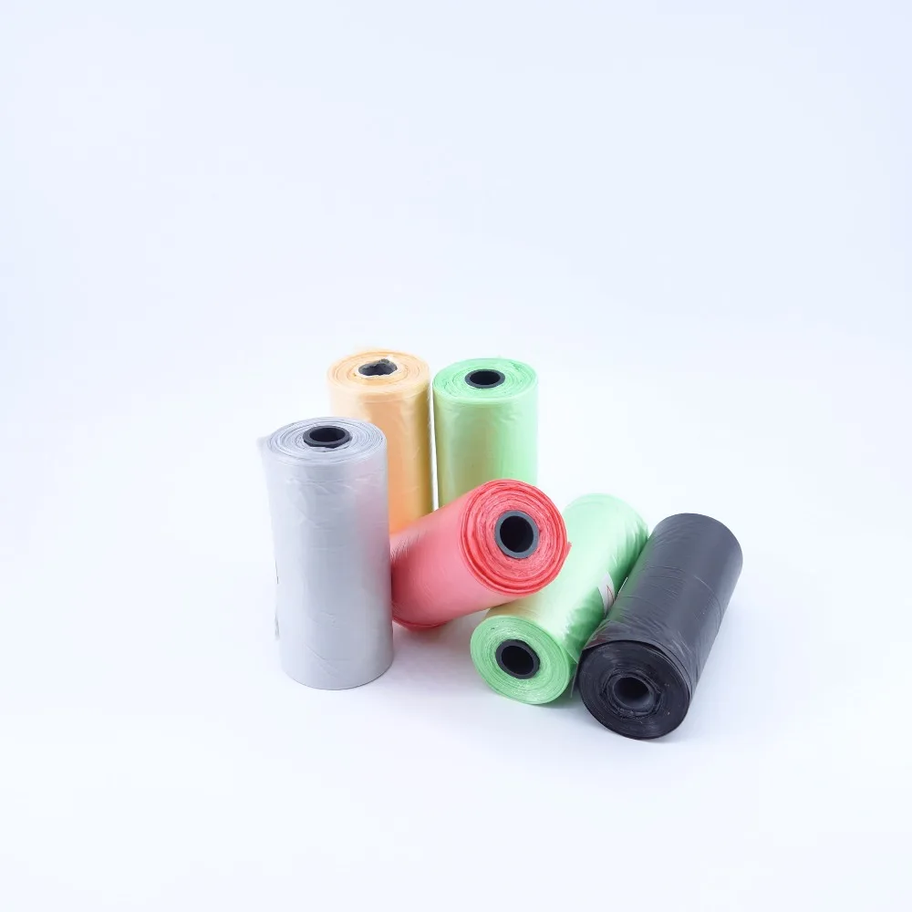 100 шт. пеленки мешок для мусора Портативный Пластик диспенсер 5 рулон мешки Цвет