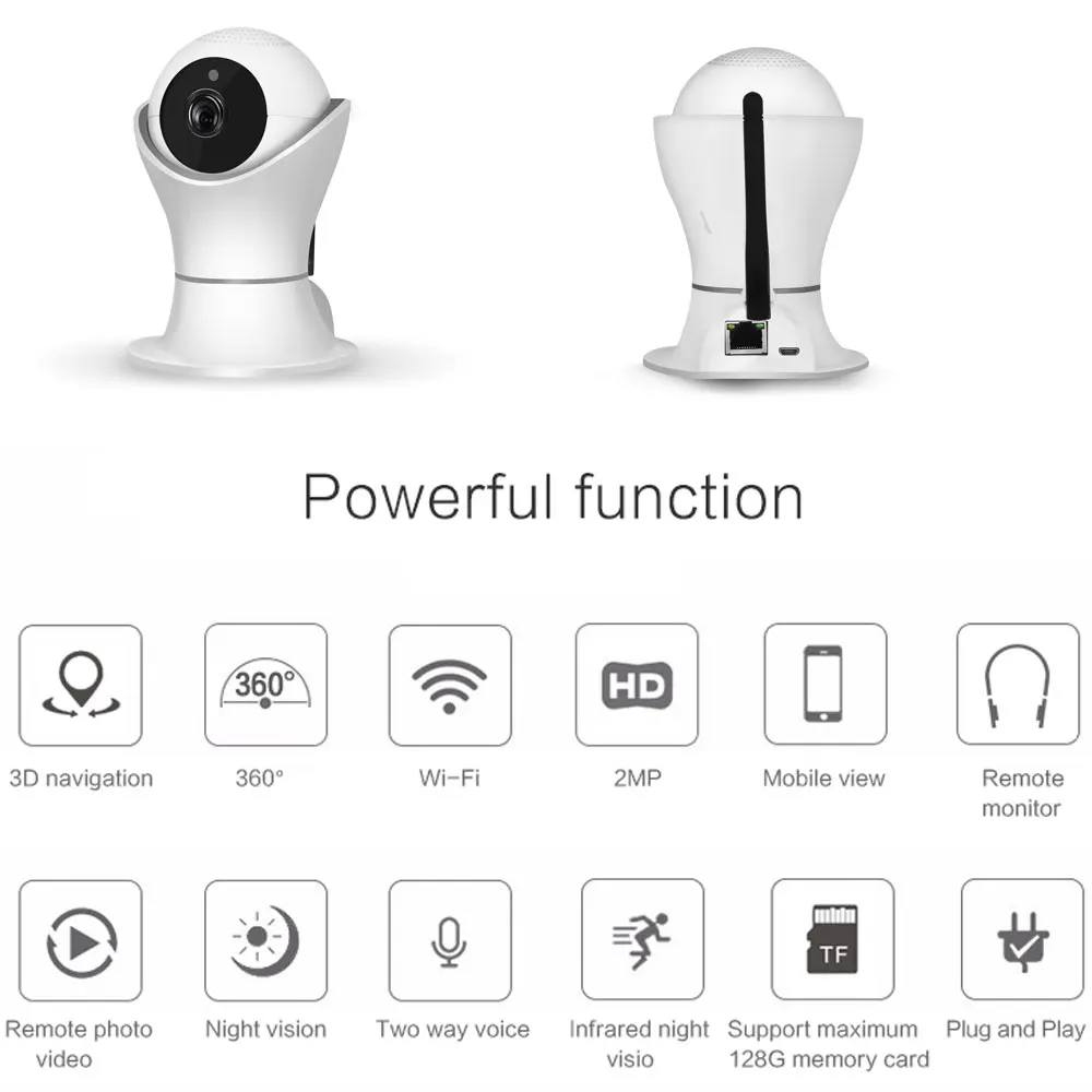 HKIXDISTE IP камера 1080P WiFi беспроводная мини безопасности Домашний Детский монитор IR-CUT