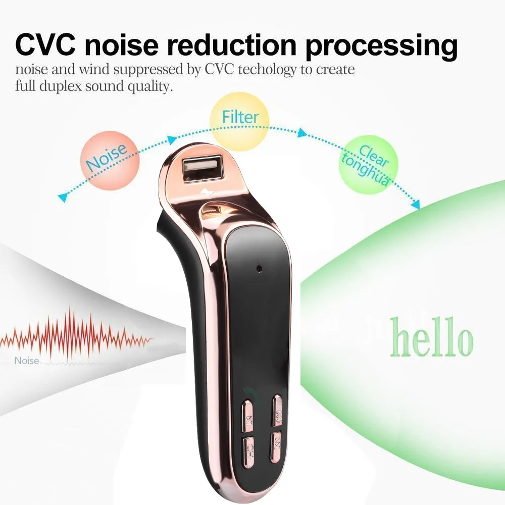 Беспроводной автомобильный FM трансмиттер с Bluetooth и mp3 плеером|Зарядные