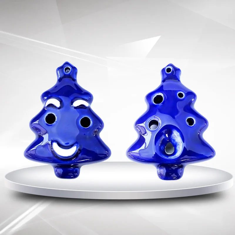 Ocarina 6 Hole Cartoon Christmas Tree Porcelain Flute Children Beginner Musical Instrument | Спорт и развлечения