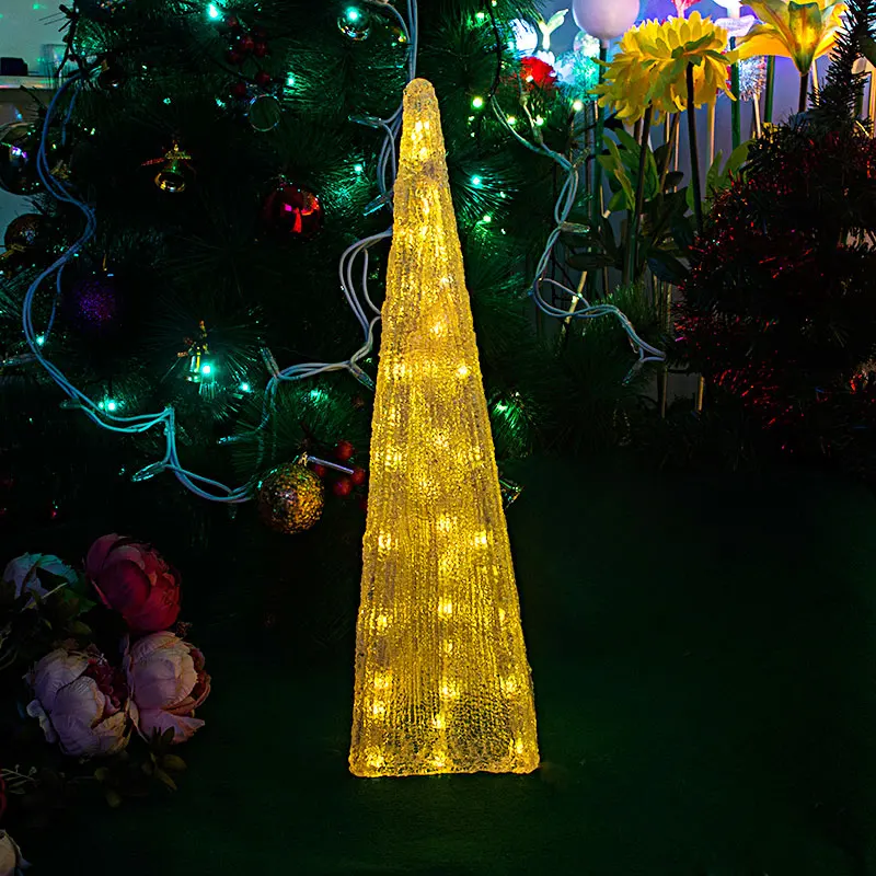 7 цветов авто мигающий фестиваль LED Tower light 51 см высокие Рождественские огни
