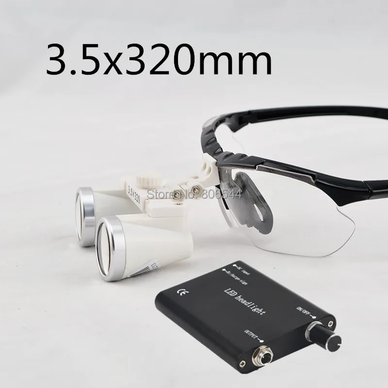 Распродажа! Стоматологические хирургические бинокулярные лупы 3 5x320 мм (новый