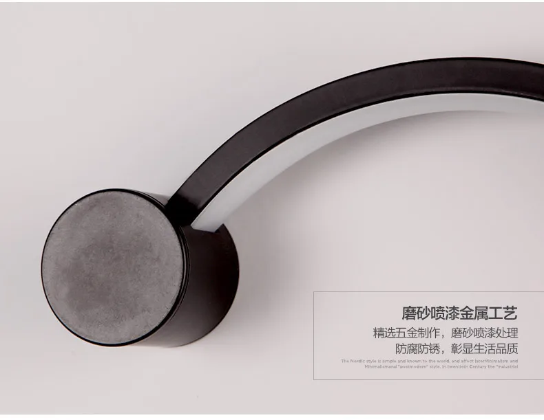 Современные настенные лампы для гостиной спальни кровати AC90V-260V светодиодные сонце черная белая лампа освещение коридора домашний декор фикстуры.