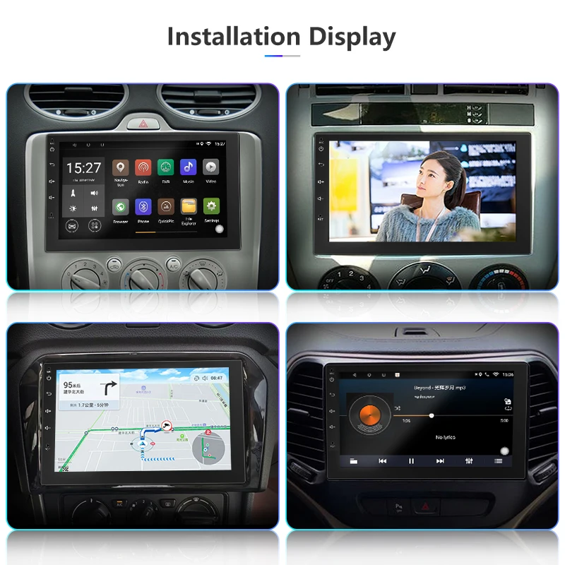 Jansite 7 &quotАвтомагнитола Android плеер сенсорный экран Навигация FM резервная камера