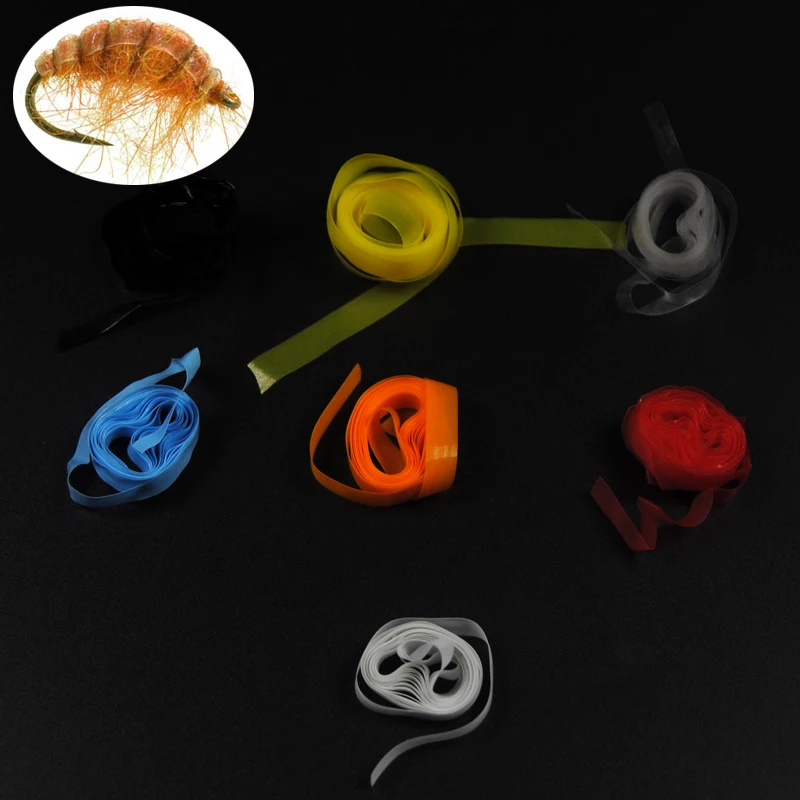 Суперэластичная резиновая тонкая пленка на спину 1 метр для Нимфа креветки пиона