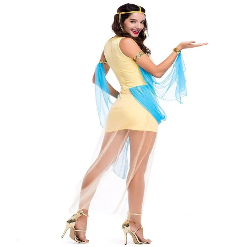 Новое древнее египетское платье принцессы Фараона Клеопатры дамское костюм для