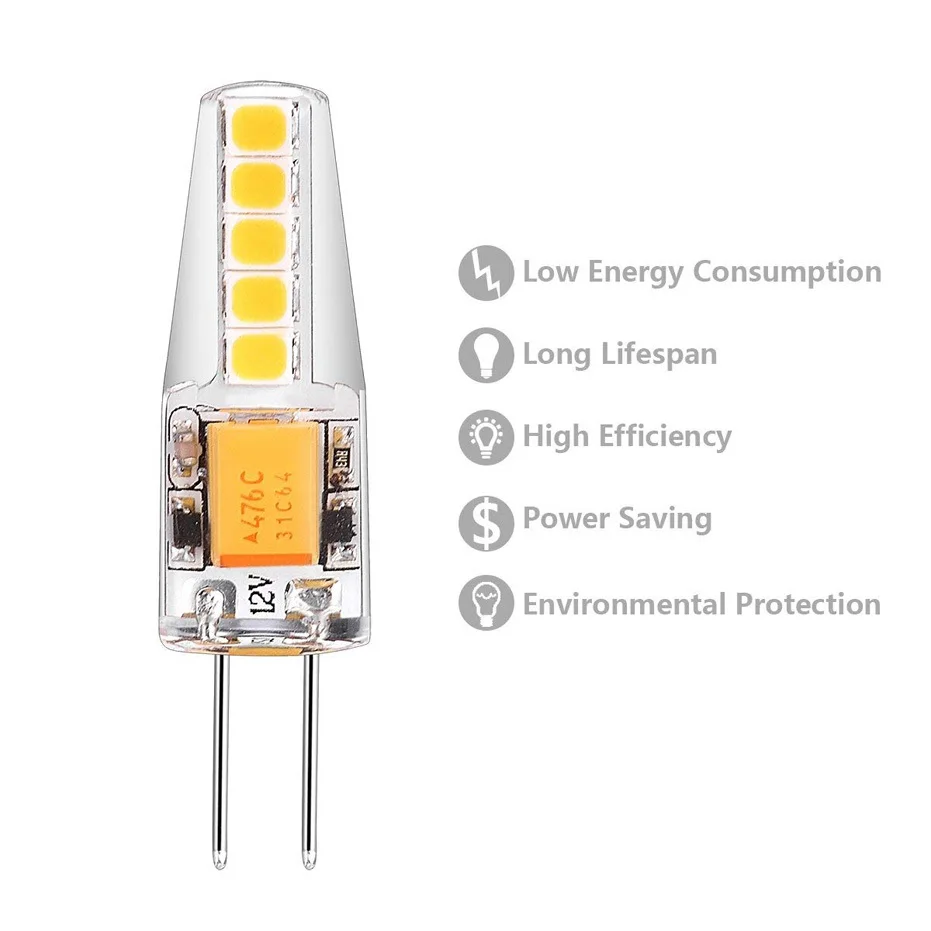G4 светодиодный лампы 12V Мини Силиконовые SMD2835 10 светодиодный S супер яркий 360 градусов угол луча СВЕТОДИОДНЫЙ потолочный светильник для домашнего освещения Хрустальная люстра
