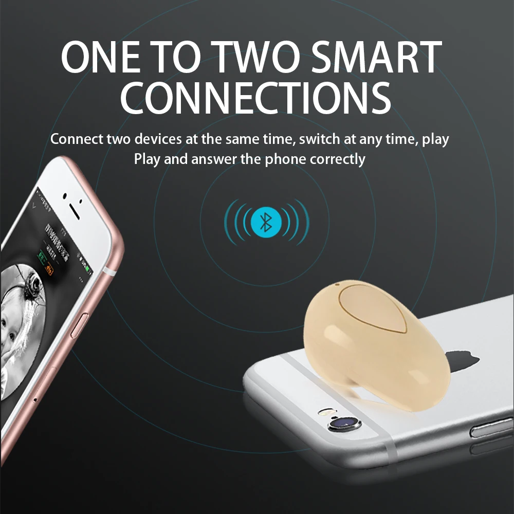 Мини Беспроводная гарнитура S520 bluetooth наушники вкладыши моно маленькие