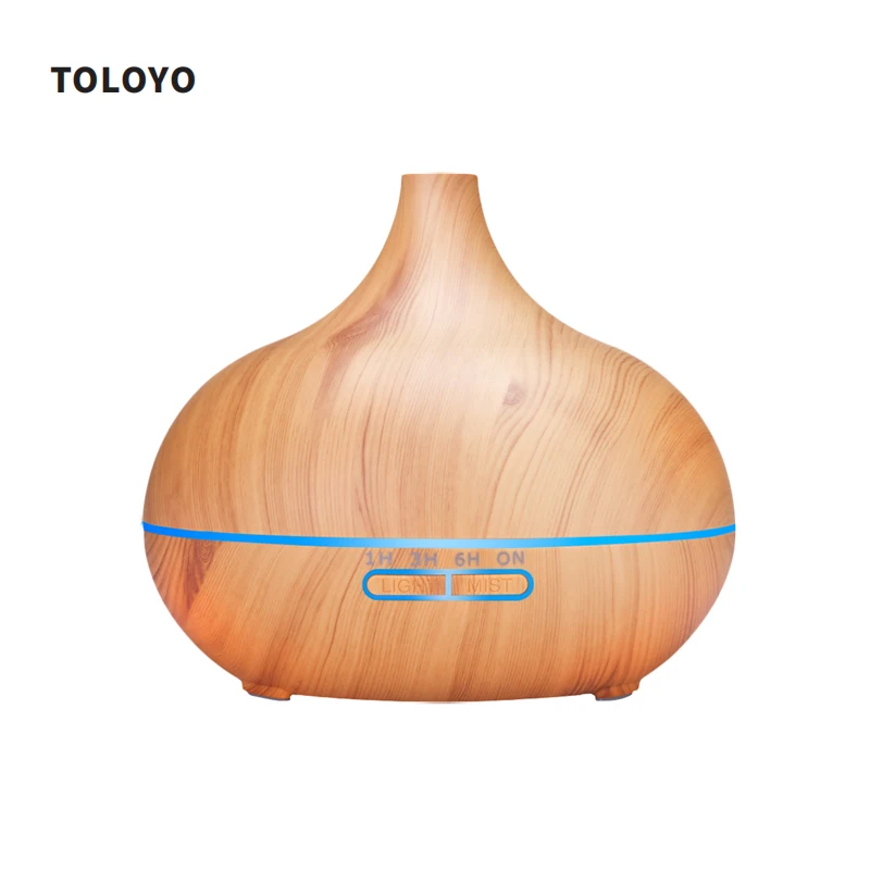 

Wood Grain Air Humidifier Ultrasonic Remote Control Humidifier Aromatherapy Essential Oil Diffuser Evaporator Air Purifier 46