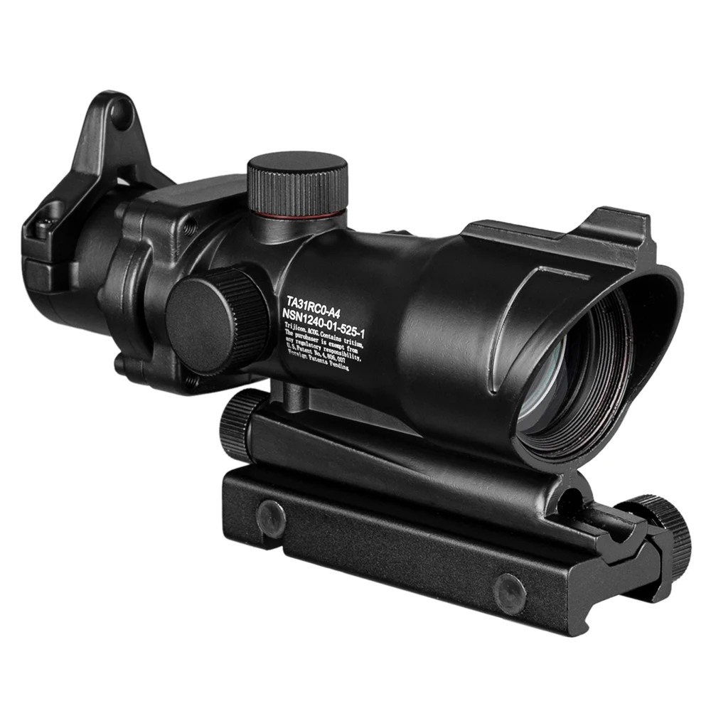 Trijicon ACOG 1X32 красный точечный прицел Оптический Прицел ACOG красный точечный прицел охотничьи прицелы с 20 мм Рельсом для страйкбола