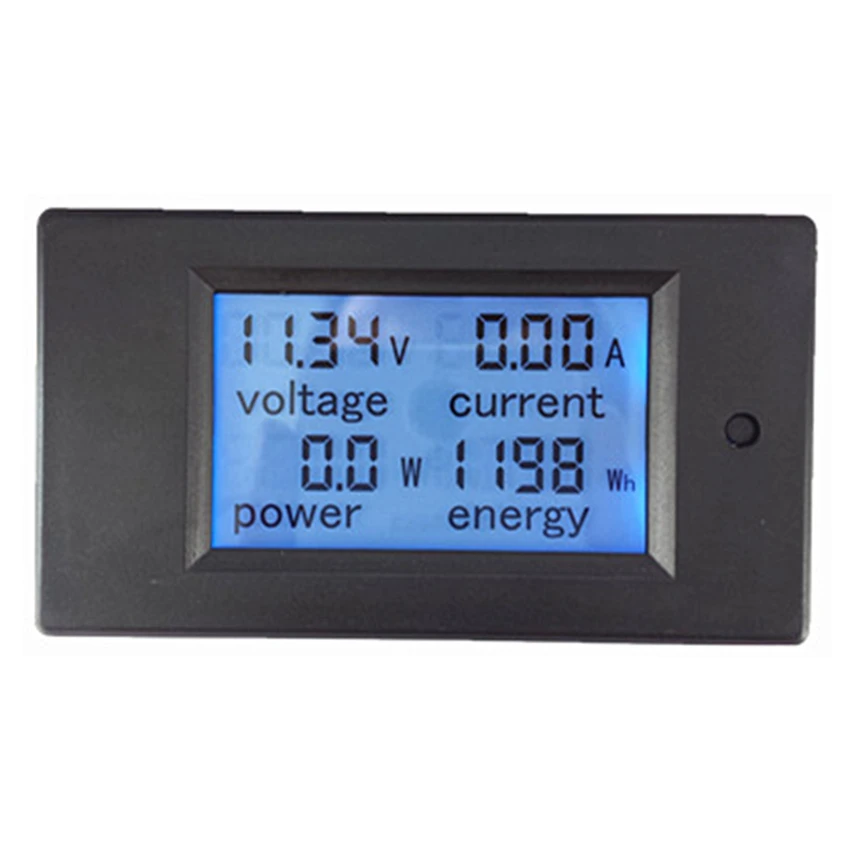 DC 6 5 100 V 20A 4 IN1 цифровой ЖК дисплей Экран Напряжение ток Мощность энергии