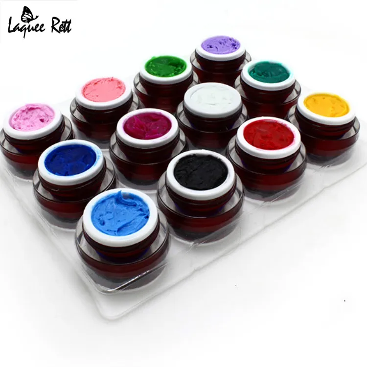 100% брендовый Модный Цветной Профессиональный 3D дизайн ногтей строитель замочить