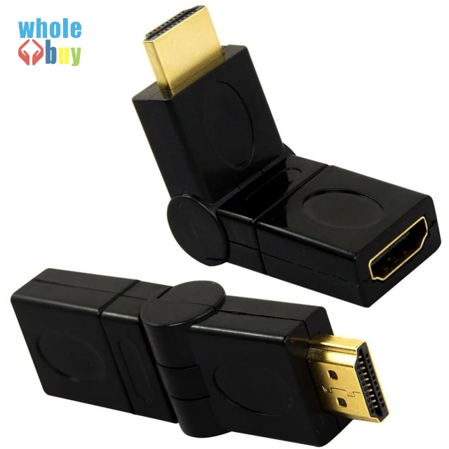 

50 шт./лот Кабель-адаптер HDMI с возможностью поворота на 360 градусов