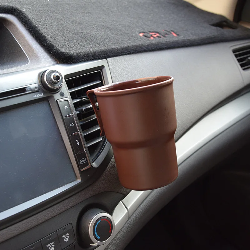universal car cup holder hanging air vent outlet door mount bottle drinks holder for coin keys phone stand multifunctional box free global shipping