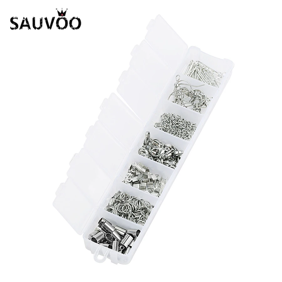 SAUVOO 220 шт./лот аксессуары для ювелирных изделий смешанного стиля застежка из