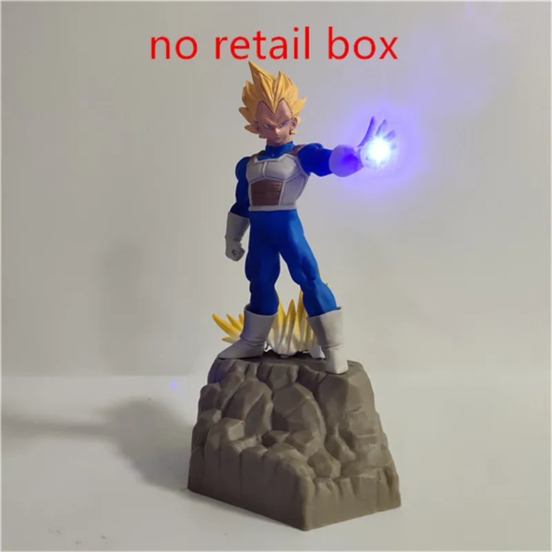 Dragon Ball Z Вегета ГОКу трусы Lampara Super Saiyan аниме 3D Ночник DIY светодиодный игрушки настольная декорационная лампа освещение детский подарок - Испускаемый цвет: Тёплый белый