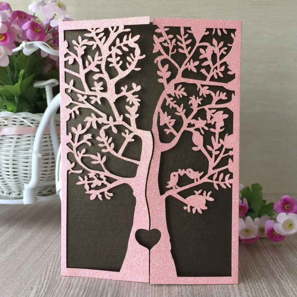 30 шт. блестящая бумага с лазерной резкой ручная работа серебряное розовое