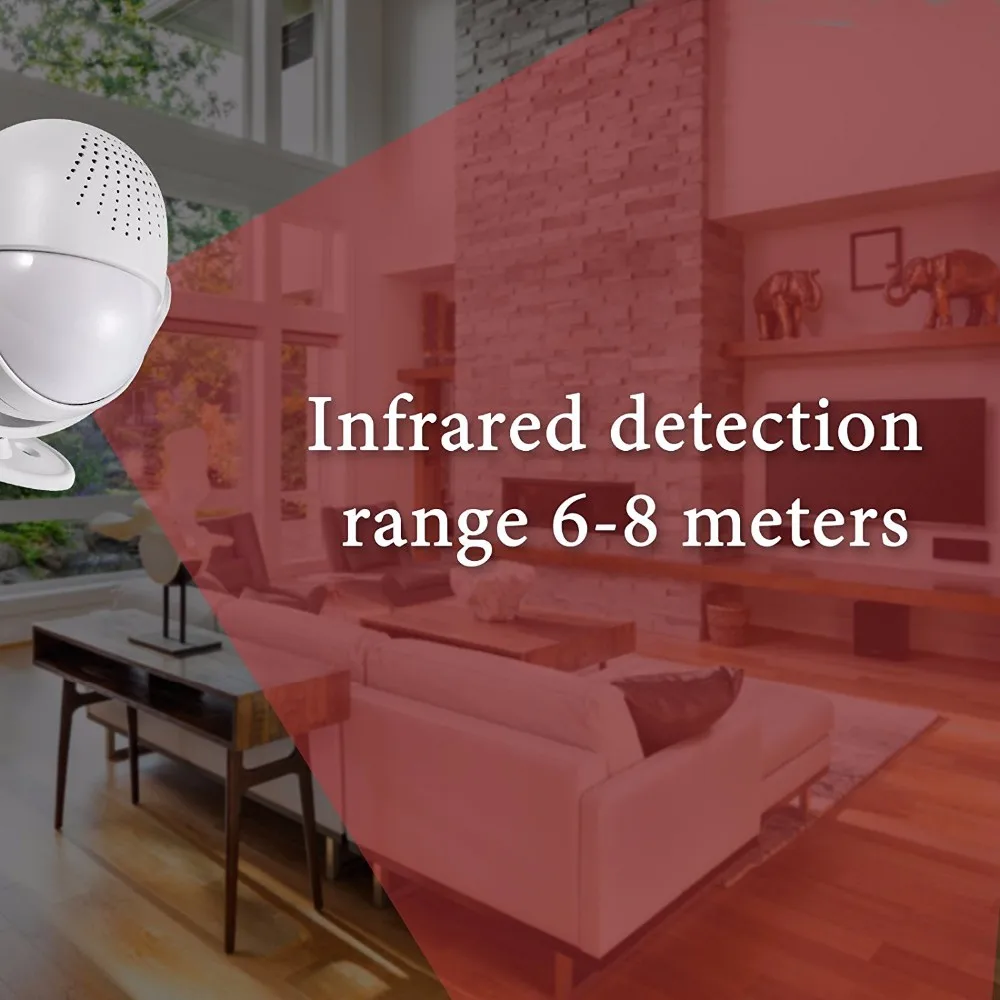 Fuers Добро пожаловать дверной звонок с изображением колокольчика 90 дБ