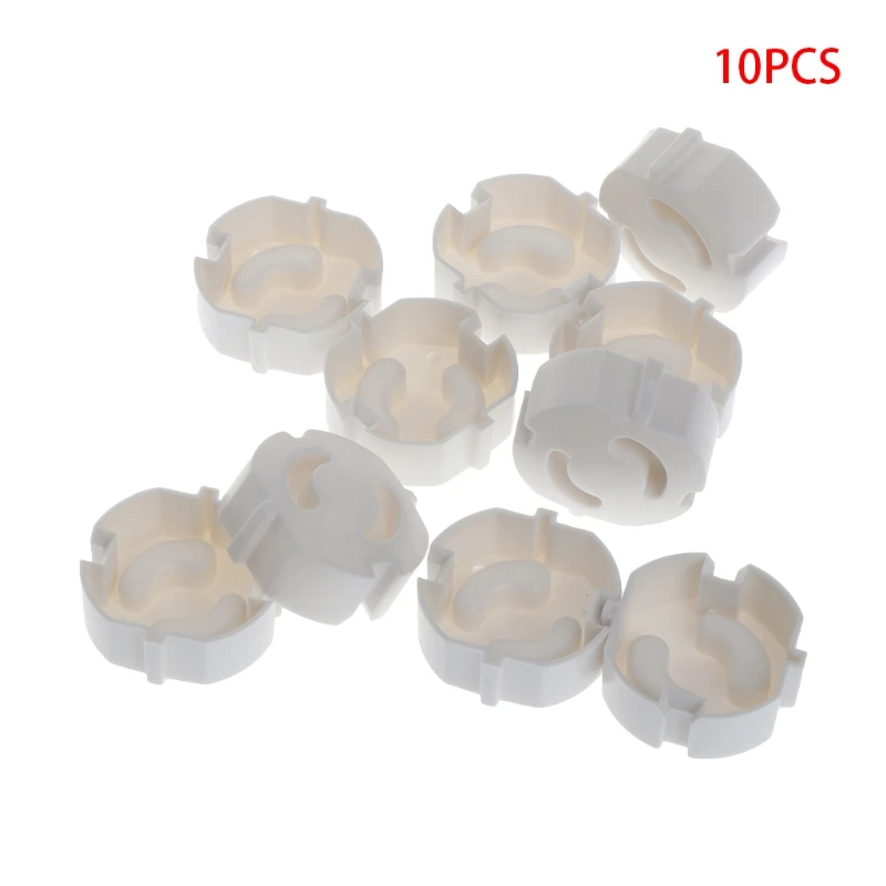 D7YD 10pc Home Baby Proofing Safety Socket Covers Protectors Guards British Plug Socket Lid For Toddler Safety Guards