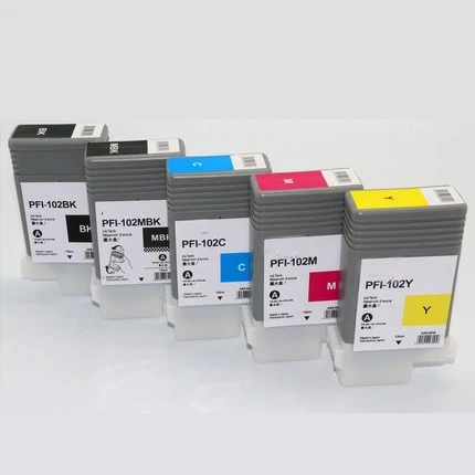 Vilaxh 5 шт. PFI-102 pfi 102 чернильные картриджи для Canon iPF500/510 iPF750/755 iPF600/605/610 iPF700/710/720/760