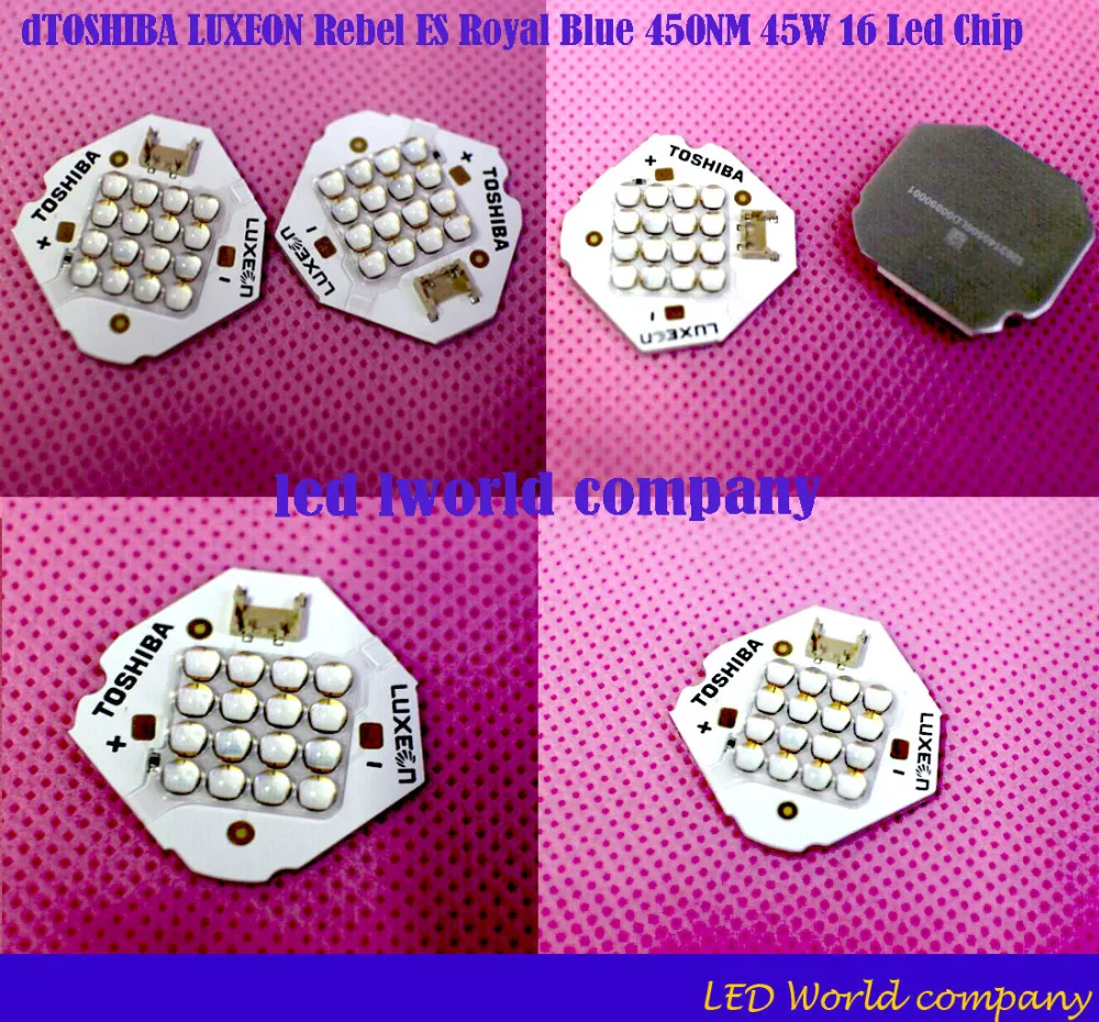 Светодиодный источник света TOSHIBA LUXEON Rebel ES Королевского синего цвета 450 нм 45 Вт DC44