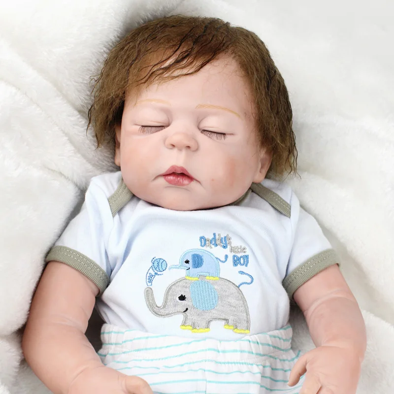 23 &quot57 см силиконовая кукла для новорожденных мальчиков bebe reborn menino bonecas подарок