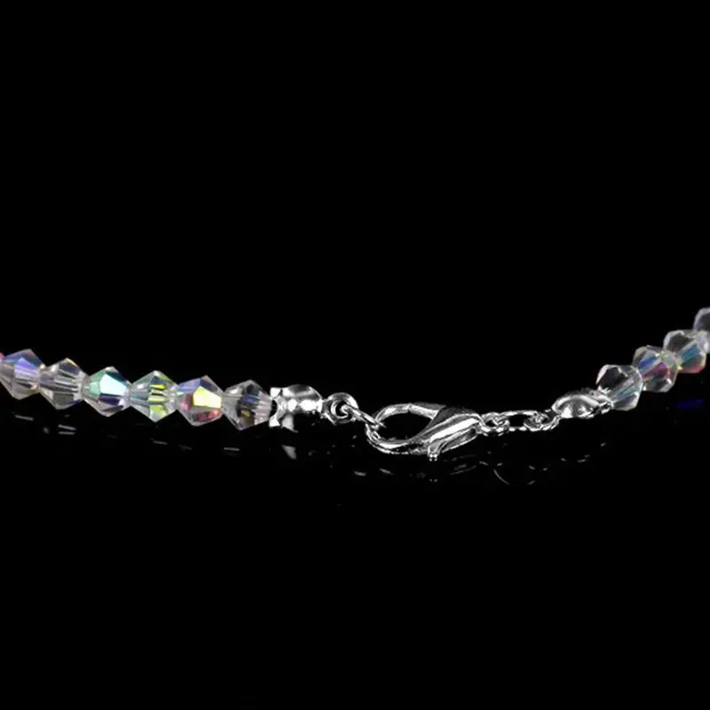 Женское Ожерелье с кристаллами Авроры элегантное Радужное ожерелье модные