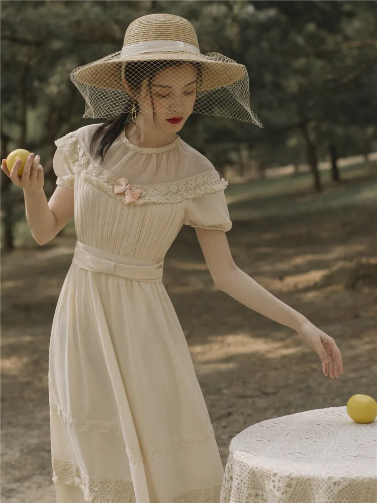 2019 новые модные женские платья французский корт винтажное платье с высокой