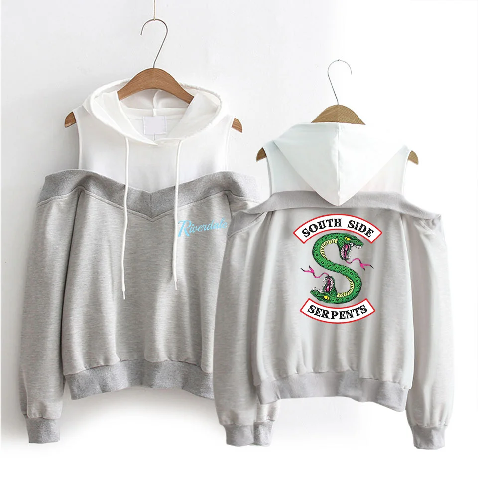 2019 пикантные толстовки с открытыми плечами свитшот популярное худи TV Riverdale South Side