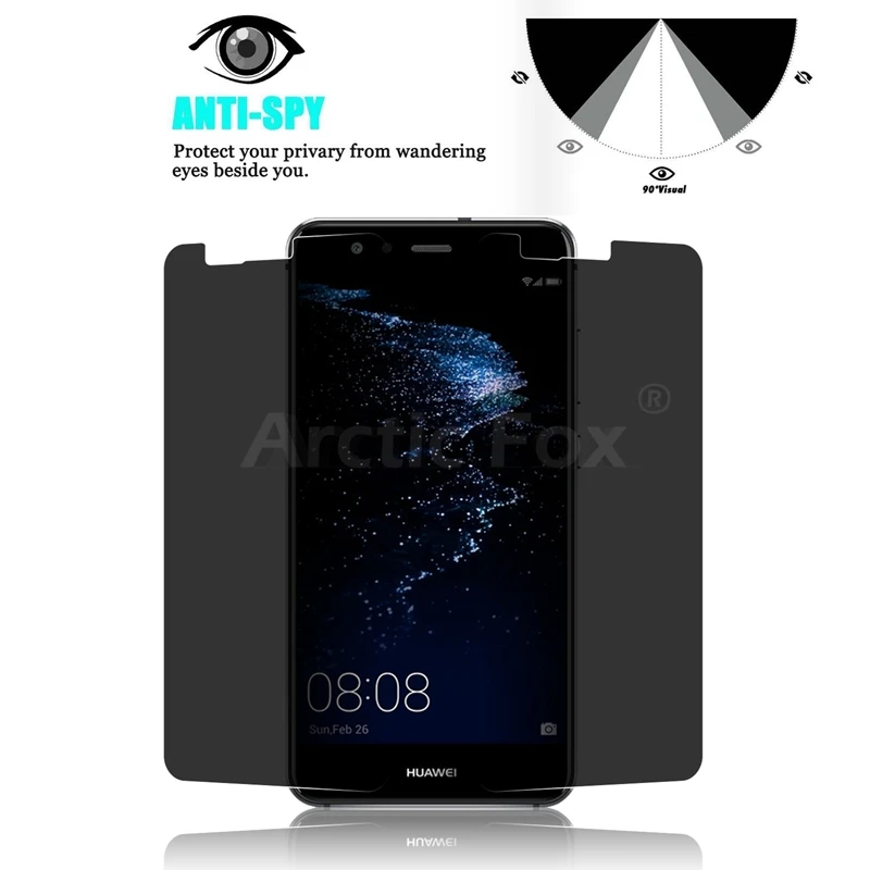 Для Huawei P10 Lite высококачественное антишпионское закаленное стекло 2.5D Arc Edge для