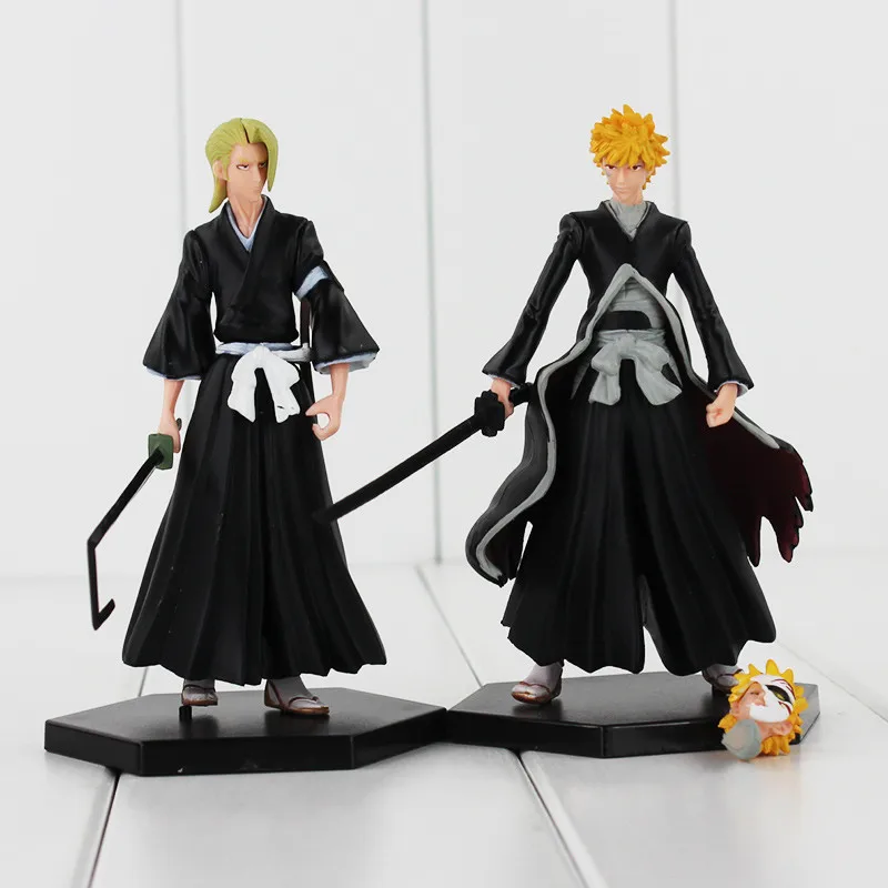 4 шт./лот 9-12 см BLEACH Kurosaki Ichigo Hitsugaya Toushirou ПВХ Рисунок Игрушки Коллекции модель куклы детские подарки