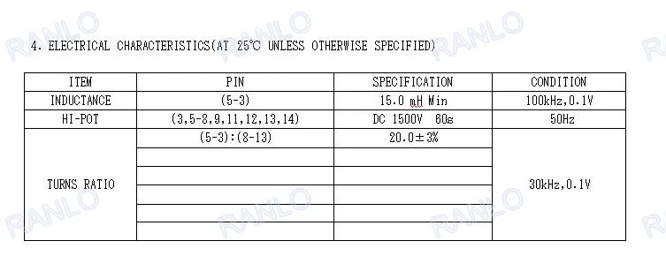 Высокочастотный трансформатор EI40 EE40 преобразователь постоянного тока в