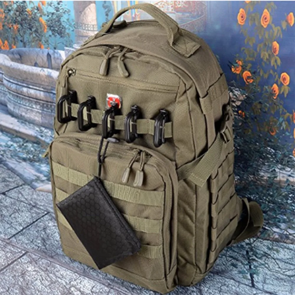 10 шт. Кемпинг EDC Molle d образное кольцо оснастки Сережка для ключей Пластик армии