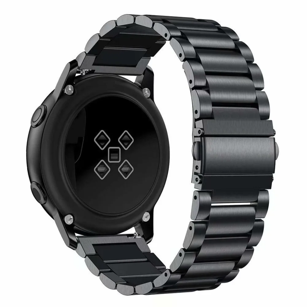20 мм 22 ремешок huami amazfit bip для samsung gear S3 S2 Classic Frontier galaxy watch Band 42 мм 46 мм из нержавеющей стали huawei gt 2