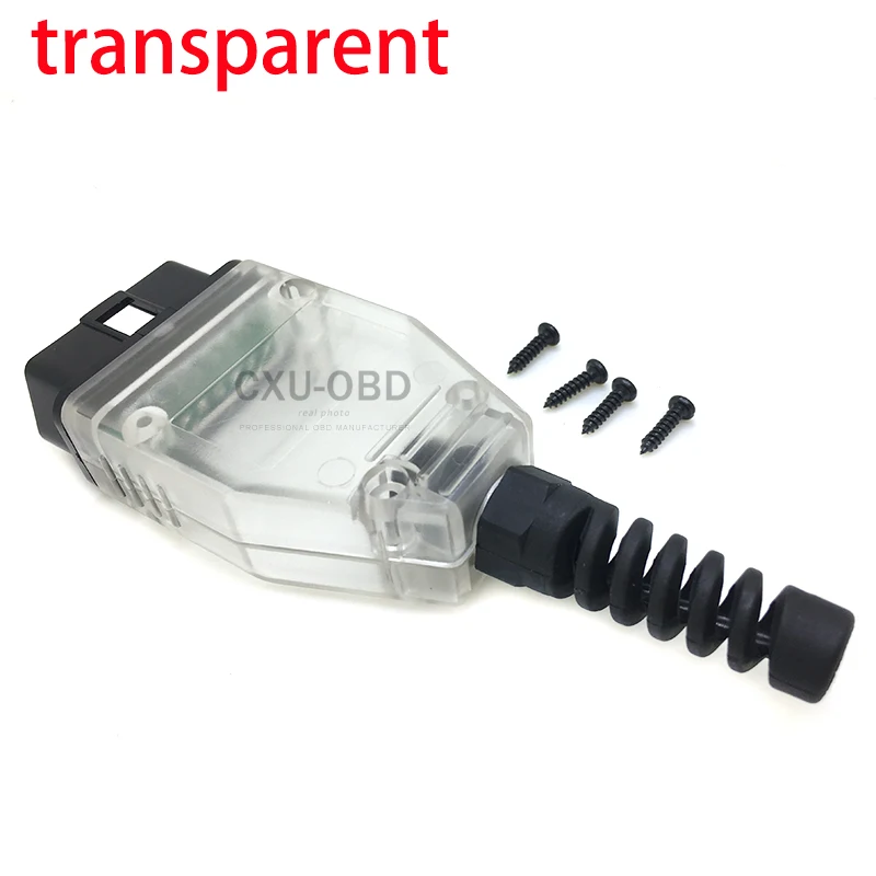 OBD2 EOBD(система бортовой диагностики, версия 2 16 штырьковый разъем J1962 20 шт./лот OBD с разъемом «папа» OBD2 16Pin прозрачный/синий/черный