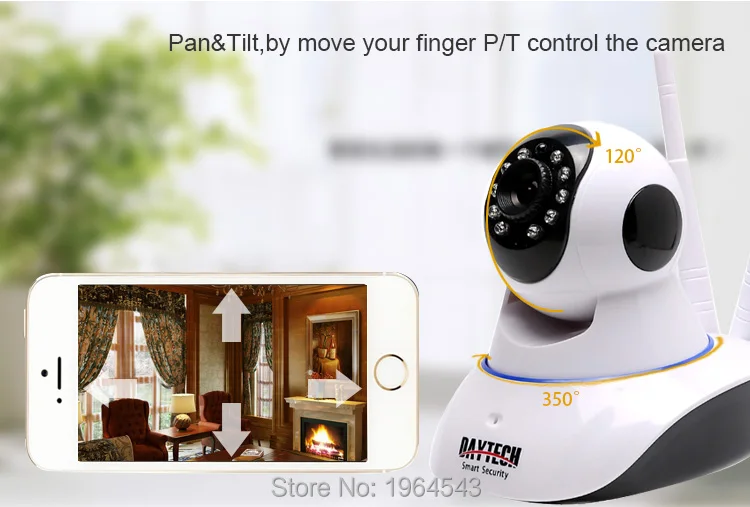 Daytech WiFi камера IP домашняя камера безопасности 720 P/1080 P радионяня двухстороннее аудио ночное видение Сеть CCTV внутреннее наблюдение