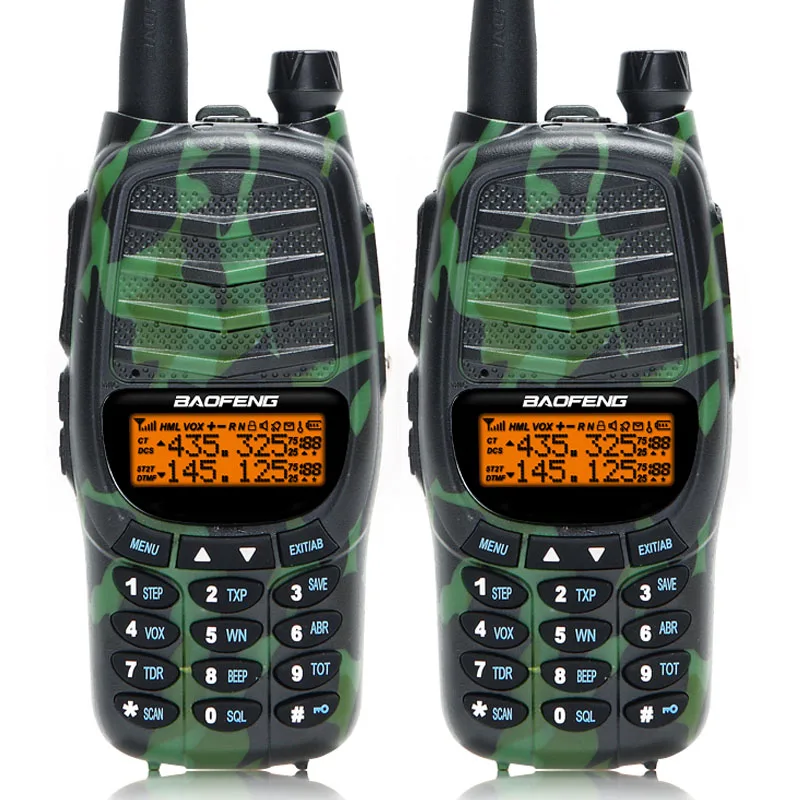 camo 2 шт. Baofeng UV-X9 Plus 10 Вт мощная портативная рация 10 км обновленная UV-82 uv82 uv-9r CB Ham Radio - Цвет: camo