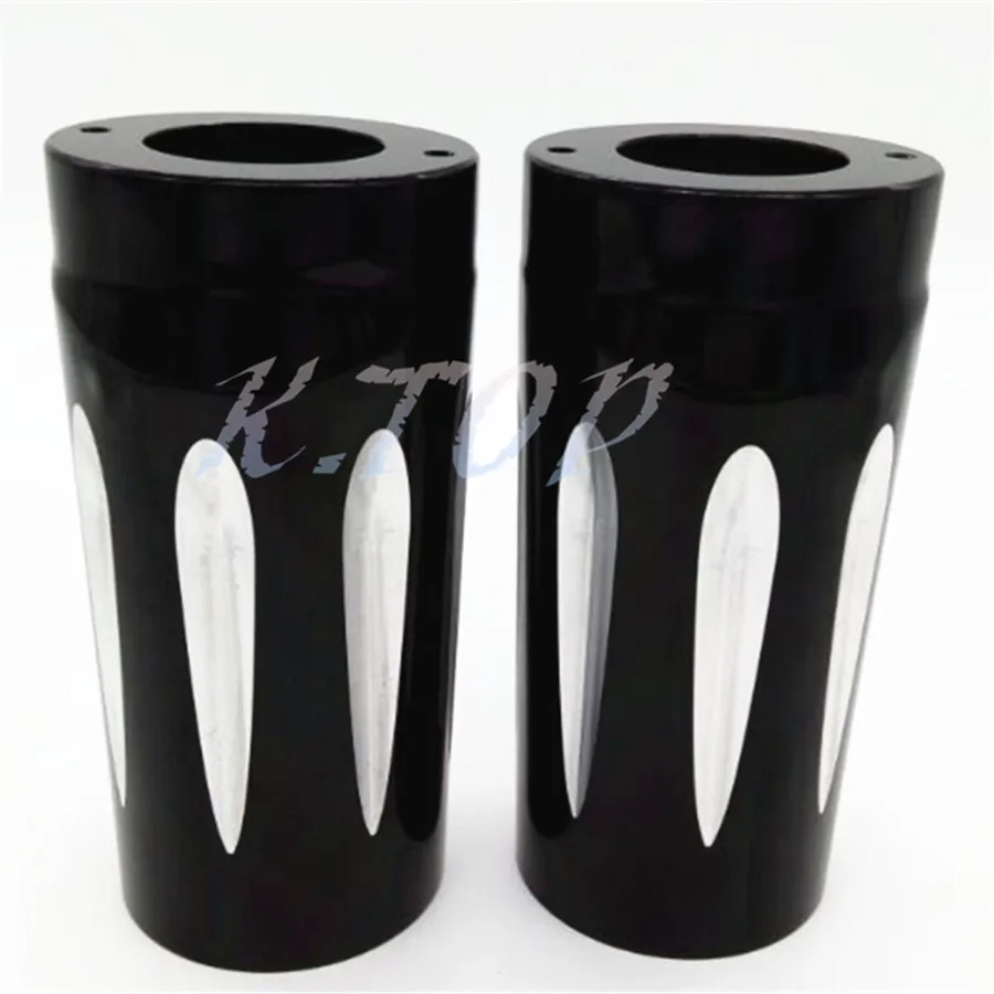 1 пара черных алюминиевых крышек верхней вилки для моделей Harley Touring и Trike 1980 2013 Road