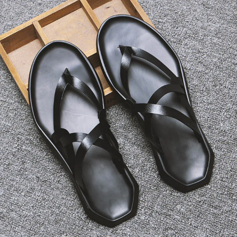 Tangnest/2018 летние мужские сандалии новые гладиаторы без шнуровки однотонная обувь